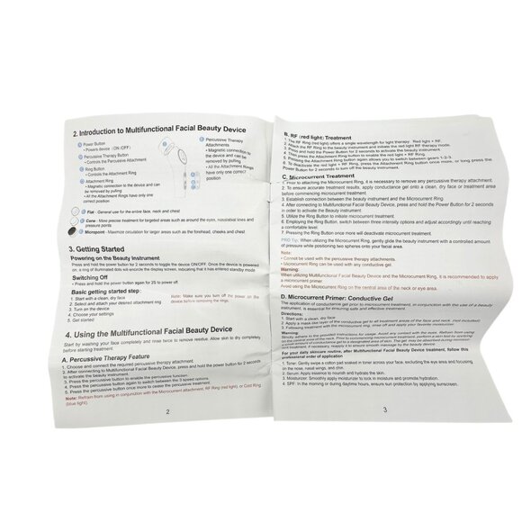 Multifunctional Facial Beauty Device With Attachments and Storage Bag NEW - Picture 4 of 8